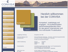 Tablet Screenshot of convisa.ch